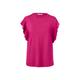 Shirt mit Volant, pink