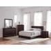 Warwick Brown and Dark Cocoa 4-piece Upholstered Bedroom Set