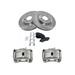 2008-2013 Nissan Rogue Front Brake Pad Rotor and Caliper Set - TRQ BKA14045