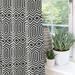 McalisterTextiles Geometric Semi-Sheer Rod Pocket Curtain Panels Polyester in Black | 72 H x 90 W in | Wayfair BLACKCOLCURTH2