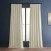 Mercer41 Chali French Pleat Faux Silk Curtains for Living Room, Blackout Curtains for Bedroom Window Single Panel Silk in White | 84 H in | Wayfair