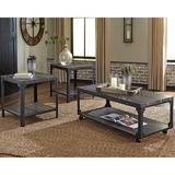 Trent Austin Design® Fulche Coffee Table Set Wood/Metal in Black/Brown/Gray | 18 H x 48 W in | Wayfair A134A4CFC29644E8AABB3B201CE6E88B