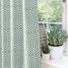 McalisterTextiles Geometric Semi-Sheer Rod Pocket Curtain Panels Polyester in Gray/Green/Blue | 54 H x 46 W in | Wayfair DUCKEGGBLUECOLCURTA2