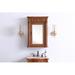 Lark Manor™ Crestview Framed Medicine Cabinet w/ 3 Shelves Wood in Brown | 30 H x 21 W x 6 D in | Wayfair 79D022369CF04BC780899AEFF466211D