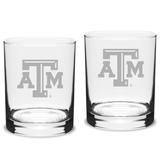 Texas A&M Aggies 2-Piece 14oz. Classic Double Old-Fashioned Glass Set
