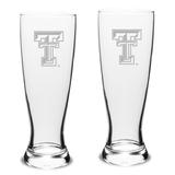 Texas Tech Red Raiders 2-Piece Stylish University Pilsner Glass Set