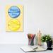 East Urban Home Happy Chill Pill Yellow by Jaymie Metz - Wrapped Canvas Gallery-Wrapped Canvas Giclée Canvas | 12" H x 8" W x 0.75" D | Wayfair