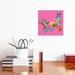 East Urban Home Couple Skateboards in Pink by P.D. Moreno - Wrapped Canvas Painting Canvas | 12 H x 12 W x 0.75 D in | Wayfair