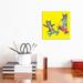 East Urban Home Couple Skateboards in Yellow by P.D. Moreno - Wrapped Canvas Painting Print Canvas | 12 H x 12 W x 0.75 D in | Wayfair