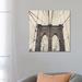 East Urban Home Brooklyn Bridge by Caroline Mint - Wrapped Canvas Photograph Print Canvas in Brown/Gray/Green | 12 H x 12 W x 0.75 D in | Wayfair