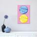 East Urban Home Happy Chill Pill Pink by Jaymie Metz - Gallery-Wrapped Canvas Giclée Canvas | 18" H x 12" W x 1.5" D | Wayfair