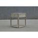 Artissance Peking Square Side Table w/Drawer, 27Inch Tall, White Wash