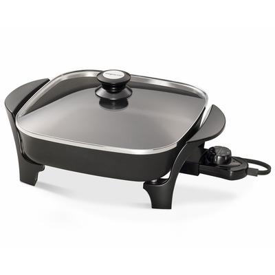 Presto Black 11-inch Electric Skillet with Glass Lid
