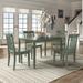 Wilmington II 48-Inch Rectangular Antique Sage Green 5-Piece Dining Set by iNSPIRE Q Classic