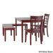 Wilmington II Rectangular Antique Berry Red Breakfast Nook Set by iNSPIRE Q Classic