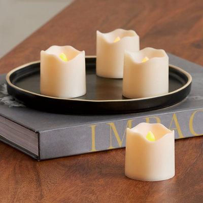 Soft Glow Votive Candles, Set Of Four - Grandin Road