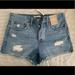 Madewell Shorts | Brand New Madewell Relaxed Short W27. | Color: Blue | Size: 27