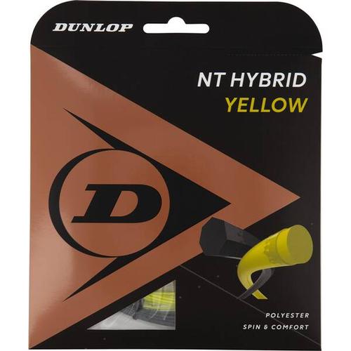 DUNLOP Tennissaite NT HYBRID YELLOW 1.26/1.25mm 12m Set, Größe Onesize in Gelb/Schwarz