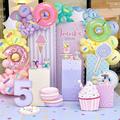 APERIL 54 Pieces Balloon Set Candy Sweetheart Theme Party Decoration Kit in Blue/Green/Pink | Wayfair LMAZH-Candyland