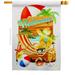 Breeze Decor Reday For Summer House 2-Sided Polyester 40 x 28 in. House Flag in Green/Red/Yellow | 40 H x 28 W in | Wayfair