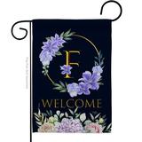 Breeze Decor Welcome 2-Sided Polyester 19 x 13 in. Garden Flag in Gray/Black | 18.5 H x 13 W in | Wayfair BD-FL-G-130240-IP-BO-D-US21-BD