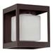 Hammerton Studio 8" Integrated LED Outdoor Flush Mount Aluminum/Glass/Metal in Yellow/Brown | 8 H x 7 W x 7 D in | Wayfair ODB0076-01-SB-HO-L2