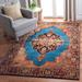 Blue/Yellow 1.18 in Indoor Area Rug - World Menagerie Cassara Oriental Gold/Light Blue Area Rug Polypropylene | 1.18 D in | Wayfair