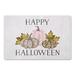 Pink 27 x 18 x 1 in Kitchen Mat - The Holiday Aisle® Utz Happy Halloween Floor Kitchen Mat Synthetics | 27 H x 18 W x 1 D in | Wayfair
