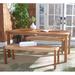 Joss & Main Mambo Rectangular 6 - Person 66.9" Long Outdoor Dining Set Wood in Brown/White | Wayfair 6E569717E38A4094BDCE47D493229D83