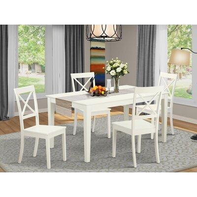 Person Counter Height Solid Wood Dining, Wayfair White Dining Room Table And Chairs