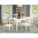 August Grove® Asleigh 4 - Person Counter Height Solid Wood Dining Set Wood in White | 29 H in | Wayfair 584D0242DA064B249A580322B3A6BF08