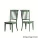 Eleanor Antique Grey Round Top Solid Wood Dining Set - Slat Back by iNSPIRE Q Classic