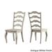 Eleanor Antique Grey Round Top Solid Wood Dining Set - French Ladder Back by iNSPIRE Q Classic