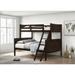 Picket House Furnishings Santino Twin Over Full Bunk Bed in Espresso
