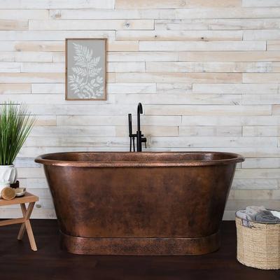 Randolph Morris Stephon 60 Inch Copper Double Ended Bathtub RMMX60DE-AC