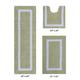 Hotel Collectionis Bath Mat Rug 3 Piece Set (20" x 20" | 21" x 34" | 20" x 60") by Better Trends in Sage White