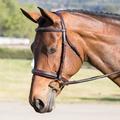 Ovation Fancy Stitch Raised Padded Bridle - Full - Brown - Smartpak