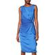 Amazon Brand - TRUTH & FABLE Women's Dress Twist Front Tunic, Blue (Cobalt), 20, Label:3XL