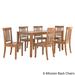 Wilmington II 60-Inch Rectangular Oak Finish Dining Set by iNSPIRE Q Classic