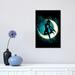 East Urban Home Silhouette Under the Moon by Denis Orio Ibanez - Wrapped Canvas Graphic Art Print Canvas in Green | 18 H x 12 W x 1.5 D in | Wayfair