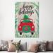 East Urban Home Christmas Farm I by Amanda Mcgee - Wrapped Canvas Graphic Art Metal in Green | 60 H x 40 W x 1.5 D in | Wayfair