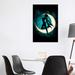East Urban Home Silhouette Under the Moon by Denis Orio Ibanez - Wrapped Canvas Graphic Art Print Canvas in Green | 26 W x 1.5 D in | Wayfair