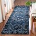 Blue/Gray 27 x 1.18 in Indoor Area Rug - World Menagerie Canika Oriental Area Rug Polypropylene | 27 W x 1.18 D in | Wayfair