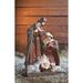 The Holiday Aisle® Carnaghliss Nativity Garden Statuary w/ Mary, Joseph & Jesus Resin/Plastic in Gray | 31.89 H x 22 W x 22.83 D in | Wayfair