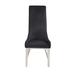 Orren Ellis Izaiya Side Chair Faux Leather/Upholstered in Black | 50 H x 23 W x 21 D in | Wayfair A19CDDE9C2724C44AB6C352A5CD0AC54