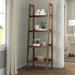 Hallberg 72" H x 24" W Solid Wood Ladder Bookcase Wood in Brown Laurel Foundry Modern Farmhouse® | 72 H x 24 W x 20 D in | Wayfair