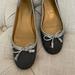 J. Crew Shoes | J. Crew Ballet Flats Charcoal Flannel 6.5 Cute! | Color: Gray | Size: 6.5