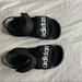 Adidas Shoes | Adidas Black Sandals Size 2 | Color: Black/White | Size: 2g