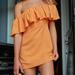 Free People Dresses | Free People Off The Shoulder Dress | Color: Orange | Size: M