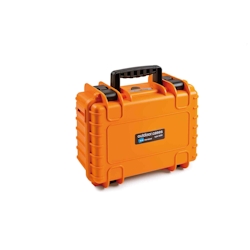 B&W Transportkoffer Type 3000 mit Würfelschaum orange